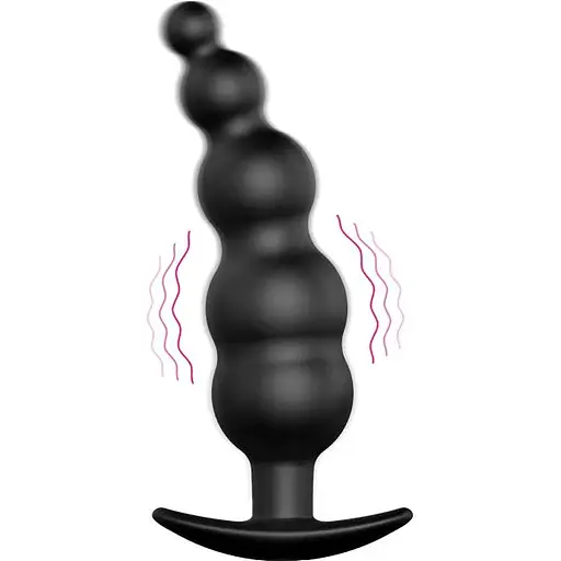 Анальний стимулятор з вібрацією Pretty Love BI-040039, Чорний - фото 6