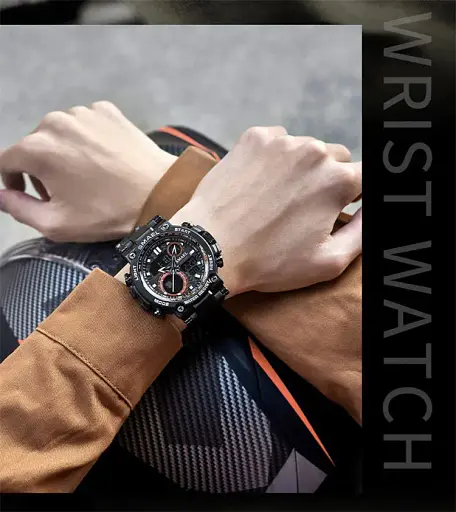 Тактические наручные часы Smael 8095 Black Red (16686) - фото 4