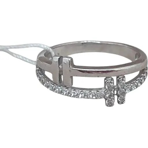Серебряное кольцо Агни Таира с фианитами. 1615/1Р-CZ 16,5