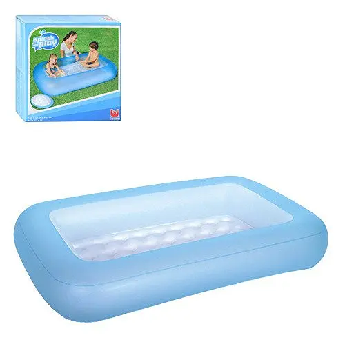 Дитячий надувний басейн Bestway 51115 прямокутний синій - фото 1