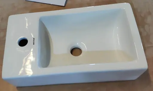 Умивальник накладний Mixxus Premium Quadro-0207 480x260x125 мм з отвором під змішувач MP6503, Білий - фото 6