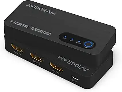 Перемикач HDMI 2.1 8K AVIDGRAM HDMI 2 і 1 вихід 2 виходи 4K 120Hz Auto HDMI Selector Hub - фото 2