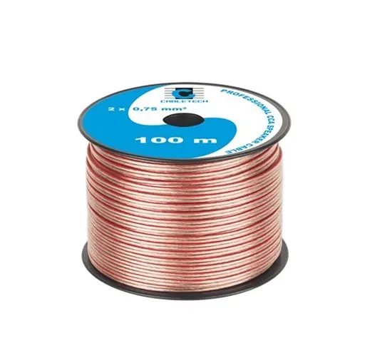 Кабель акустичний 2x0,75 мм Cabletech KAB0-356 CCA 100 м