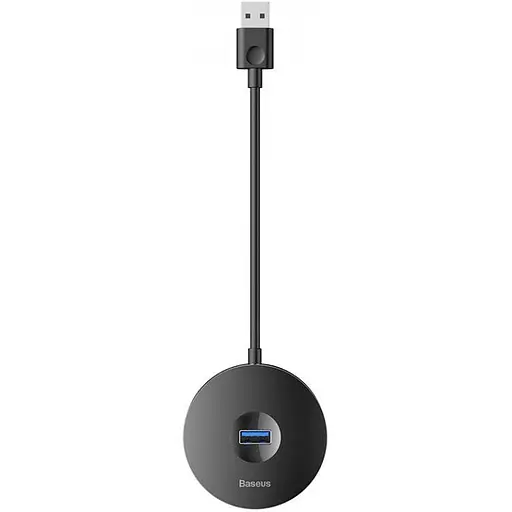USB-хаб Baseus Round Box 4-Port USB-A Black 0.1 м (CAHUB-F01) [77939] - фото 6