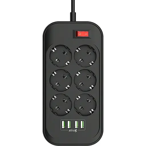 Мережевий подовжувач ColorWay CW-CHE64B - фото 2