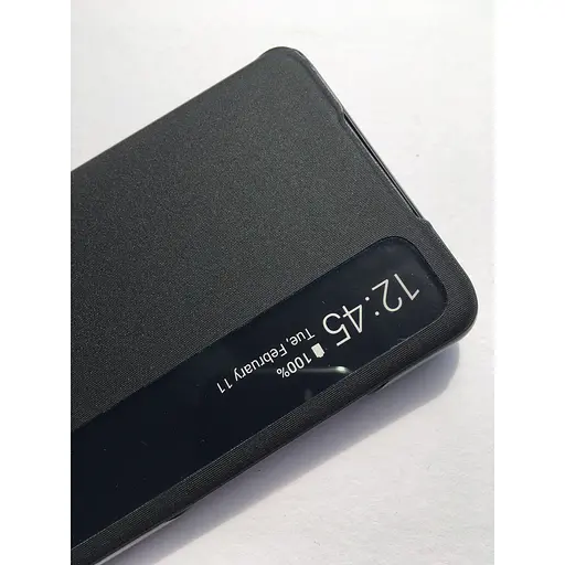 Оригінальний чохол-книжка S-View Clear View Cover Official для Samsung Galaxy S20 Plus 5G Чорний EF-ZG985CBEGRU - фото 5