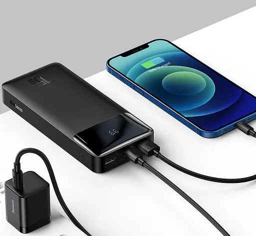 Павербанк Baseus Bipow PPBD050101 Power Bank портативное зарядное устройство для телефона 20000 mAh 15W Черный - фото 7