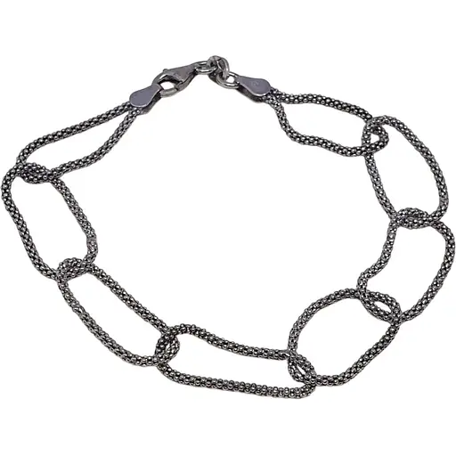 Срібний браслет Аметист 2214070 19