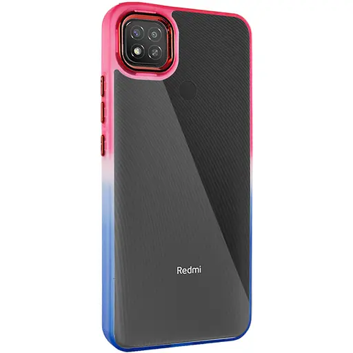 Чехол Epik TPU+PC Fresh sip series для Xiaomi Redmi 9C Синий / Розовый - фото 2