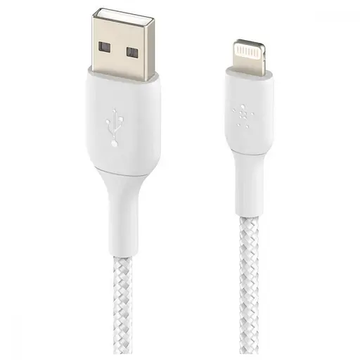 Кабель Lightning Belkin USB-A - Lightning 2m White (CAA002BT2MWH) - фото 3