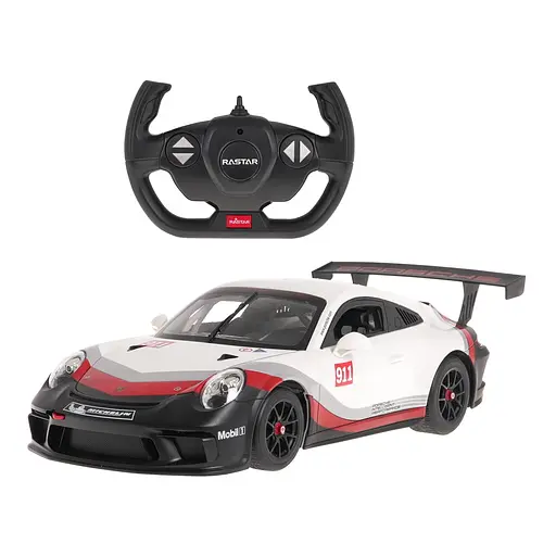 Машинка RASTAR Porsche 911 GT3 CUP R/C 1:14 білий 75900 - фото 2