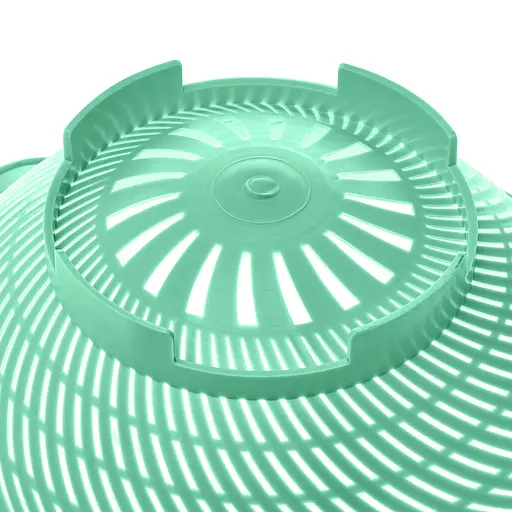 Дуршлаг пластиковый с ручкой 36х22.5 см, Kitchette Зелёный 83954 - фото 3