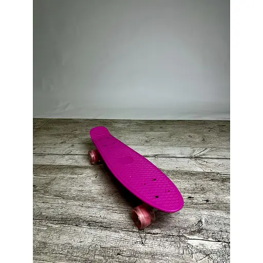 Скейт Пенни Борд A-Toys Penny Board Maraton со светящимися колёсами с декой 55 см розовый - фото 6