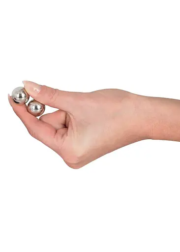 Вагінальні кульки Ben Wa Love Balls, 1.8 см, сріблястий - фото 5