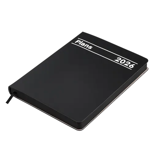 Щоденник датований Buromax Memory 2026 A5 штучна шкіра чорний (BM.21151-01) - фото 2