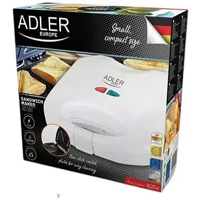 Сэндвичница буербродница Adler AD 301 - фото 4