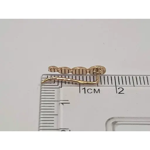 Золоті сережки-кафи KievGold. 2004069101 - фото 3