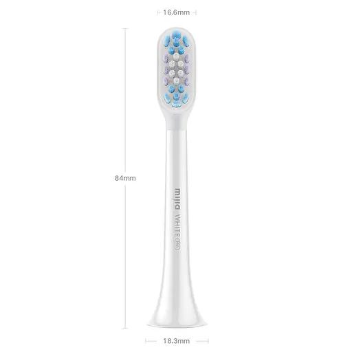 Насадка для зубной электрощетки MiJia T501/T501C White Pro (MBS307) 2 шт. Black - фото 6