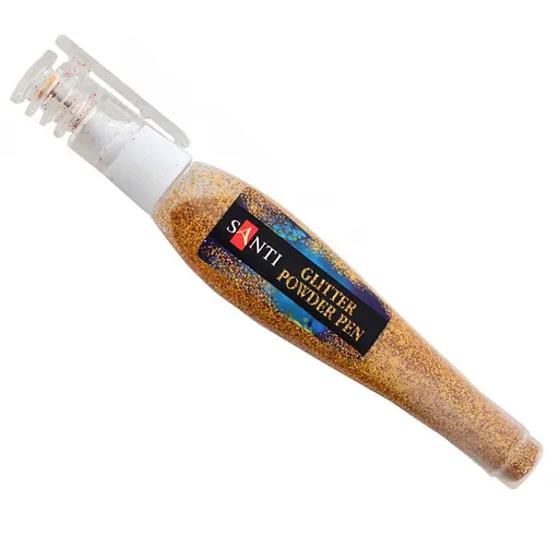Ручка с рассыпным глиттером 5893821 золотой 10 грамм