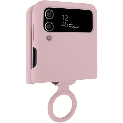 Чехол Foldables Silicone Cover Lakshmi AAA для Samsung Galaxy Z Flip4 Розовый / Pink Sand