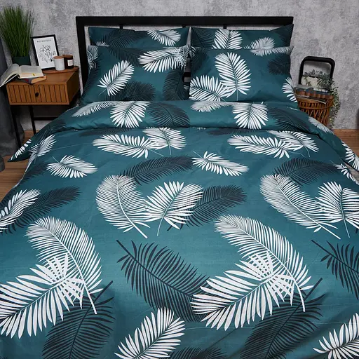 Комплект постільної білизни Moon&Star Микросатин Premium Green Oasis King Size 220x240 наволочки 2х70х70 - фото 7