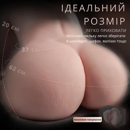 Мастурбатор I’MCUM Real Body 3D Dual Channel 2 в 1 Тілесний (IM-DM210) - фото 2