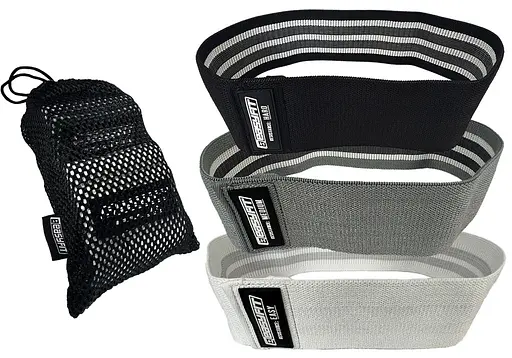 Набір гумок для фітнесу EasyFit тканинних 3 шт. (EF-1820) - фото 2