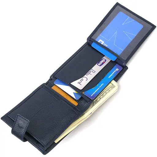 Мужской кожаный кошелек Canpellini 11.7х9.2х2 см acs0025613 - фото 5