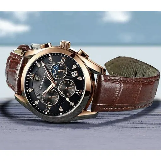 Часы мужские наручные Poedagar Magnat Gold - фото 5