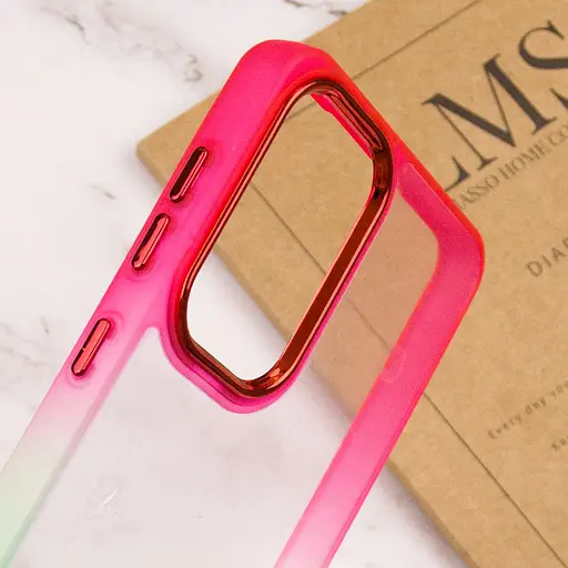 Чохол TPU+PC Fresh sip series для Xiaomi Redmi Note 11 Pro 4G/5G / 12 Pro 4G Салатовий / Рожевий - фото 4