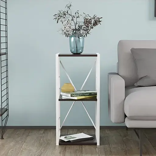 Этажерка 3/34 Ferrum-decor Серии Коннект 73x34x28 белый ДСП Венге 16мм (FRD-105523)