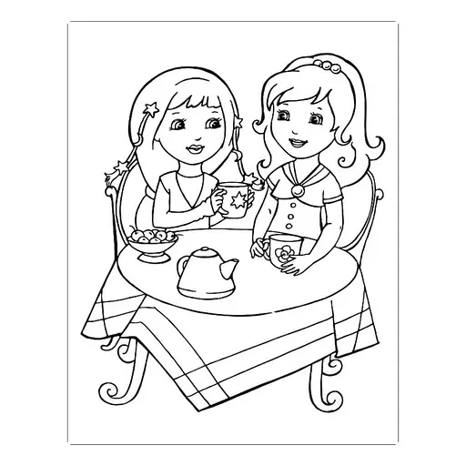 Большая книга раскрасок "Девочки и цветы" 1736004, 64 страницы - фото 4