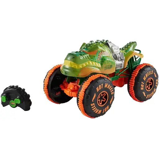Машинка-позашляховик Hot Wheels Monster Trucks Rageasaur на радіокеруванні 1:15 збільшена (JBH03) - фото 3