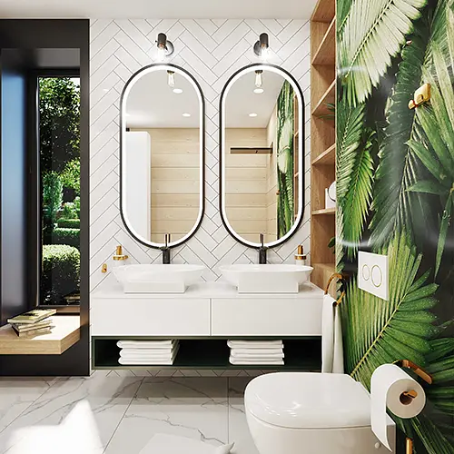 Гачок подвійний Bisk NATURE BOX, золото (07950) - фото 2