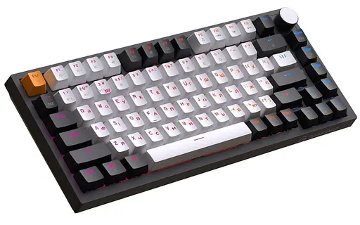 Клавіатура GamePro Asgard Valhalla 75% Exploded QLAB Orange Switches (MK160B Pro) - фото 4