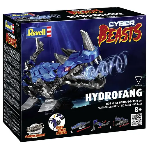 Интерактивный конструктор КиберЗвери "Гидро Клык" Revell 07851 - фото 5