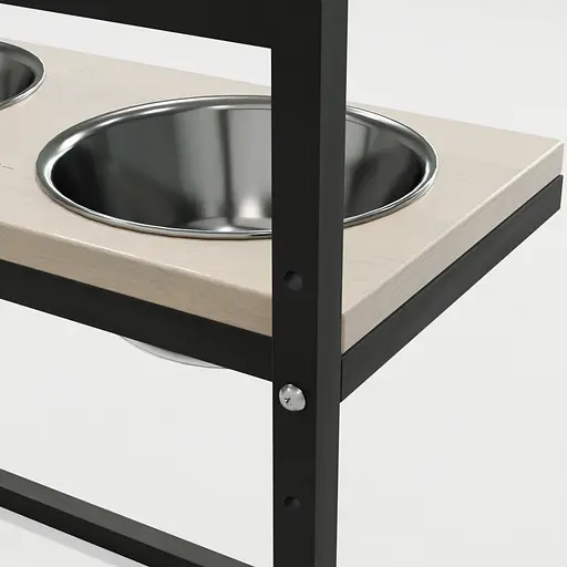 Hollky Flex L — регульовані миски на підставці для великих собак (2 × 1.8 л) - фото 8