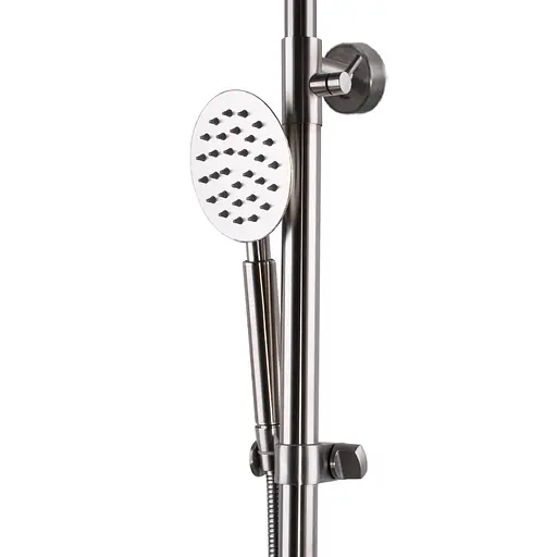 Душова система Globus Lux DUKAT SD4-SH-208 змішувач з нержавіючої сталі для ванної з верхнім душем і лійкою - фото 5