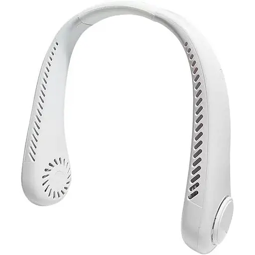 Мини-портативный шейный вентилятор 1500 мАч 3 скорости для летних видов спорта