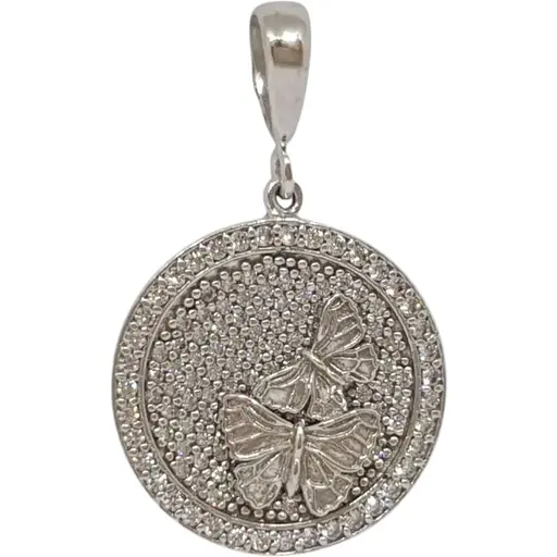 Срібна підвіска Dear з фіанітами. 4271.1С