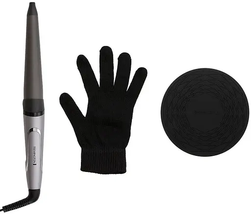 Плойка Remington ProLuxe, конусная, 9 температурных режимов, D-19-32 мм, 130-210 °C, керамика, серебристый - фото 3