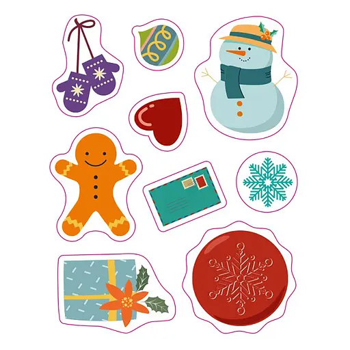 Поздравительная открытка "Письмо Святому Николаю" 1012001 с наклейками - фото 3