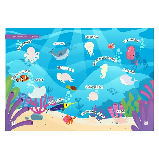 Дитяча книжка улюблені наліпки для малят "Тварини світу" РМ-64-09 - фото 3