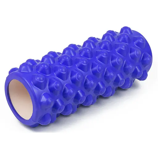 Массажный ролик EasyFit Grid Roller Extreme 33 см Синий (EF-2023-BL) - фото 1