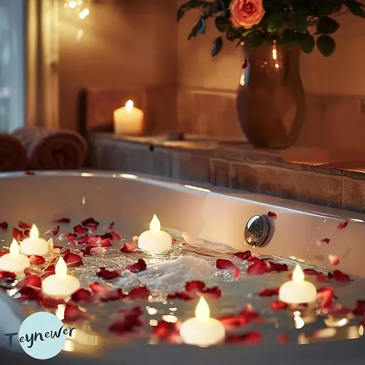 Водонепроницаемые без пламени плавающие чайные свечи Teynewer 12 шт. теплые белые - фото 5