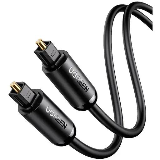 Аудіокабель Ugreen AV122 Toslink Optical Audio Cable 2 м чорний (UGR-70892) - фото 1