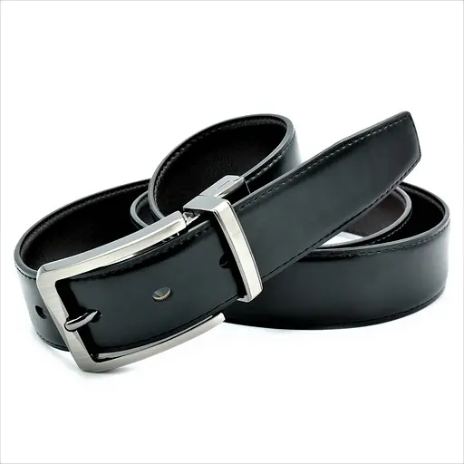 Ремінь шкіряний Weatro чоловічий двосторонній 110-125х3,5 см acs0014086 - фото 6