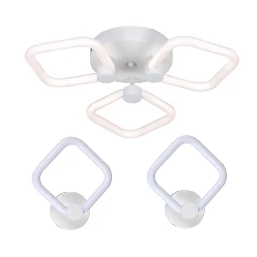 Комплект LED-освітлення G 2589: Пристельова люстра 42W + 2 Світильники 14W