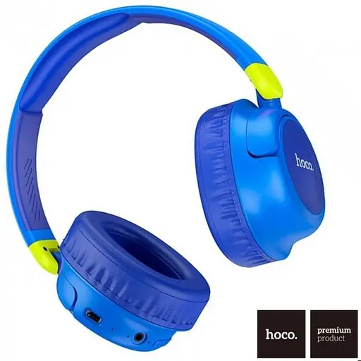 Блютуз Стерео Гарнітура Hoco W43 Синій - фото 2