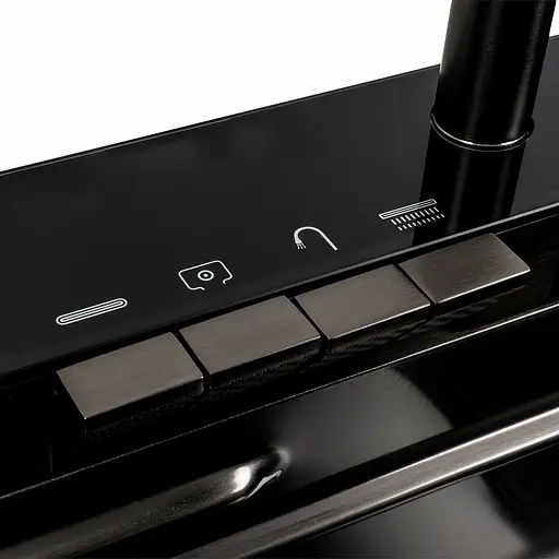 Кухонна мийка чорна PVD 75x46E Platinum Handmade Водоспад Whale, Чорний - фото 6